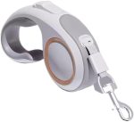 Dog Leash Retractable – Heavy Duty Hands-Free Leash for Large & Medium Dogs, One-Hand Lock, Tangle-Free Nylon Tape, Anti-Slip Grip, Strong & Durable for Outdoor Walking or Training