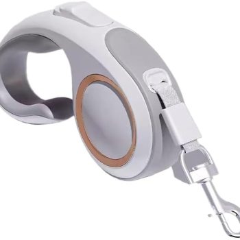 Dog Leash Retractable – Heavy Duty Hands-Free Leash for Large & Medium Dogs, One-Hand Lock, Tangle-Free Nylon Tape, Anti-Slip Grip, Strong & Durable for Outdoor Walking or Training