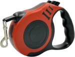 Retractable Dog Leash, 16.5 feet Pet Lead with Anti-Slip Handle, Durable Training Leash for Small Medium Dogs Cats, Red and Blue (Red)