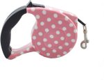 16.5 ft Pet Dog Cat Puppy Retractable Leash Traction Rope Walking Lead Leash (Pink)