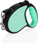 Retractable Dog Leash,16 Ft Dog Retractable Leash,with Anti Slip Handle,Strong Nylon Tape No Tangle,One Handed Brake,Pause,Lock,Suitable for Small and Medium Sized Dogs（Green）