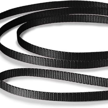 Nylon Leash - Chew-Resistant Cat & Dog Behavioral Training Leash - Compatible with  Harness - Traditional-Style Reliable Pet Lead with a Padded Hand Wrap - 3/8" x 6' - Black