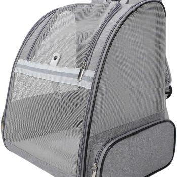 Dog Backpack Carrier,Pet Carrier for Cat/Small Dogs/Bunny,Ventilated Mesh Dog Backpack,Dog Travel Bag,Dog Bag,Small Dogs/Medium Cats Fit Up to 11lbs,Foldable Dogs Carrying Backpack